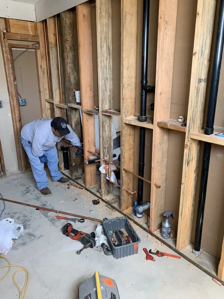 Commercial rough-in plumbing for Water Heater Replacement in Branchville